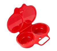 Cuoci Uova al Microonde 2 Scomparti Uova Rapide Facili | Accessorio da Cucina per Colazione, , Hamburger al Formaggio, Ristoranti, Hotel, Uffici per Casa, Cucina, Colazione, ,