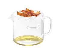 Cuocipancetta | Bicchieri in vetro resistente al calore - Vassoio per | Pancetta per microonde e forno, per picnic, barbecue, stufa, cucina, formaggio, colazione, cottura, griglia
