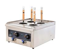 Cuocipapa Professionale a 4 Fori Con 4 Cestelli Filtro, Multiuso Per Ravioli, Maccheroni E Verdure, Dotato Di Scolapasta.