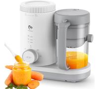 Cuocipappa Mixer Multifunzione Omogeneizzatore Cuoci Pappa per Neonati con Cestello per Vapore Reversibile,Funzionamento Semplice con un Solo Pulsante Baby Food Precessor