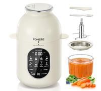 Cuocipappa Mixer Multifunzione per Bébé, Tutte le Fasi Preparatore di Pappe per Bambini, 3 Prog Preimp, Cottura a Vapore e Frullatura in Un Solo Passo, Autopulente,Pappe Casalinghe Salutari,Senza BPA