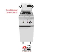 Cuocipasta a gas professionale da 24 litri cestelli inclusi 40x70x100 Nuovo