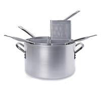 Cuocipasta alto con 4 spicchi in alluminio, spessore 3 mm, diametro 400 mm