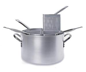 Cuocipasta alto con 4 spicchi in alluminio, spessore 3 mm, diametro 400 mm