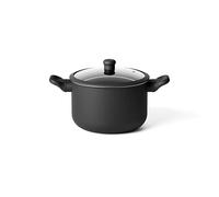 Fratelli Guzzini S.P.A. Cuocipasta con coperchio in vetro "cook&color", ø 22,5 cm - nero CUOCIPASTA CON COPERCHIO IN VETRO "COOK&COLOR", Ø 22,5 cm - nero