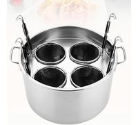 Cuocipasta in acciaio inox con cestelli scolapasta e divisorio per cucinare in modo efficiente le tagliatelle in cucina domestica e ristorante