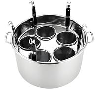 Cuocipasta in Acciaio Inox con cestello scolapasta: Uno Strumento da Cucina Multifunzionale per cuocere Pasta, Gnocchi e zuppe, Uno Strumento di Cottura Essenziale per preparare Facilmente i