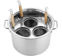 Cuocipasta in acciaio inox con cestello scolapasta, versatile pentola da cucina per cucinare tagliatelle, pasta e cottura a vapore, ideale per uso domestico e ristorante