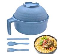Cuocipasta istantaneo, per pasta da microonde, contenitore resistente al calore con bacchette e cucchiaio inclusi, set di preparazione lavabile in lavastoviglie, soluzione rapida per pasti per