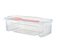 Cuocipasta per microonde con colino Cuocipasta da 1 3 litri con coperchio e forchetta Trasparente resistente al calore Spaghetti Pentole per microonde Accessori da cucina Ciotola per microonde Co