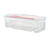 Cuocipasta per microonde con colino Cuocipasta da 1, 3 litri con coperchio e forchetta Trasparente resistente al calore Spaghetti Pentole per microonde Accessori da cucina
