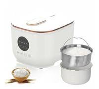 Cuociriso A Basso Contenuto Di Zuccheri E Basso Contenuto Di Carboidrati 3L, Vaporiera Multifunzione 5 in 1 con Timer 24H e Mantieni in Caldo 8H, Cestello for Vapore in Acciaio Inossidabile