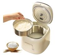 Cuociriso A Basso Contenuto Di Zuccheri, Multicooker Da 2,5 Litri Con Cestello Per Cottura A Vapore, Mantieni Al Caldo 24 Ore E Timer Ritardato, 8 Menu Preimpostati, Cuociriso Piccolo