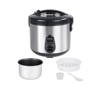 BEPER P101VAP020 Vaporé Max Cuociriso 1800g, Antiaderente, Funzione Mantieni Caldo, Cottura a Vapore, Acciaio Inox, Accessori Inclusi, BPA Free