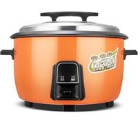 Cuociriso Commerciale 36L 4000W, con Rivestimento Antiaderente per Hotel e Mense, Coperchio Staccabile, Maniglia a Incastro e Cottura Automatica a Un Tasto,36L Orange