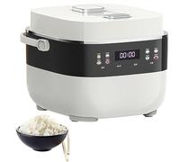 Cuociriso da 3 Litri, Pentola Multifunzione In Acciaio Inox con Funzione Mantenimento Caldo e Timer, Elettrodomestico Elettrico Domestico Bianco