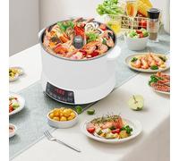 Cuociriso elettrico a basso contenuto di zucchero da 3 litri, 1500 W, 220 V, con pentola interna in acciaio inox 304, ideale per 1-3 persone, piccolo nucleo familiare preparazione pasti quotidiani.