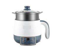 Cuociriso elettrico for 1-2 persone, mini pentola multiuso portatile, pentola for stufato, pentola for cottura a vapore, pentola for ramen, 220 V(Double Layer)