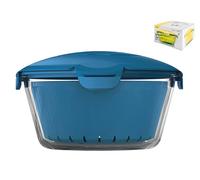Cuociriso Micronde Zest con blue Litri 2,2 Trasparente Pasabahce