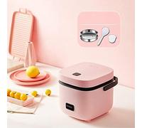 Cuociriso Perfetto Piccolo Per 2, Cuociriso Giapponese Da 1,2 Litri, Pentola Per Riso Antiaderente Con Vaporiera,Rosa
