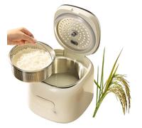 Cuociriso, Piccola Cuociriso da 2,5 L, 8 In 1 con Pentola Antiaderente, Timer di Mantenimento In Caldo e Ritardo 24 Ore, Elettrico Intelligente