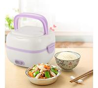 Cuociriso piccolo & Bento Box 200 W da viaggio 1 l Mini cuociriso portatile multifunzione per 1-2 persone Mini Rice Cooker con funzione di mantenimento del calore per casa ufficio Dorm