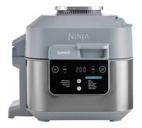 Ninja Speedi Pentola Elettrica Rapida 10 in 1, Friggitrice ad Aria, 5,7 l, Pasti per 4 in 15 Minuti, Frittura ad Aria e Cottura al Vapore, Idea Regalo Natale, Grigio, ON400EU