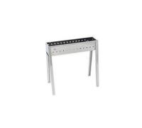 Canalina Cuocispiedini ed Arrosticini a carbone Milano in acciaio Inox da 50 cm