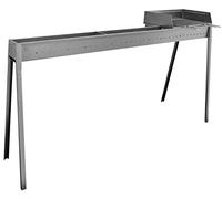 Cuocispiedini ed Arrosticini con Barbecue a Carbone 140 cm Torino Grill 80+40 Plus (cm120) in Ferro Alluminato
