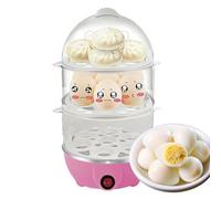 Cuocitore Di Uova Sode,Bollitore Automatico A 3 Livelli Per Uova Sode - Macchina Vapore Cucina con Spegnimento Automatico per Appartamenti Strutture Ricettive Affitti Business Dormitori