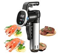 Cuocitore Sous Vide, Circolatore a Immersione da 850W con Temperatura 25-99,9°C (77-211,8°F), Timer da 1 min a 99 h 59 min, Capacità 8-20L, per Bistecche, Pollo, Pesce e Verdure
