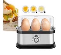 Cuociuova 400 W - Fornello elettrico per 6 uova, a vapore per verdure sane, riso, acciaio inox, ideale per uova, riso, verdure