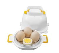 Cuociuova a microonde con capacità di 4 uova, veloce per cuocere le uova con tagliauova, utensile da cucina multifunzionale per una rapida preparazione delle uova a casa, al lavoro o a scuola, design