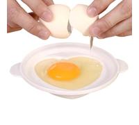 Cuociuova a Microonde per Uova in Camicia Cuocitore portatile a forma di | Cuocitore per Uova al Vapore per la Colazione, Cucina, Stanza del Dormitorio, Camper e Ristorante