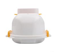 Cuociuova a microonde per uova sode e sode, vaporiera a doppio scopo con corpo in PP e inserto in alluminio, compatto diametro 18,3 cm x altezza 13,3 cm