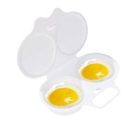 Cuociuova a microonde - Portauova in camicia per microonde | Cuocere uova in camicia | Forno a vapore per uova in forno a microonde | Uova rotonde in camicia 2 uova capacità vapore per colazione a