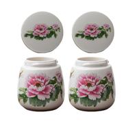 Cuociuova alla coque in ceramica vintage con coperchio, stoviglie, contenit B1V7