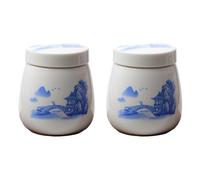 Cuociuova alla coque in ceramica vintage con coperchio, stoviglie, contenit B1V7