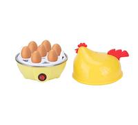 Cuociuova Elettrico, Cuociuova Rapido con Spegnimento Automatico per Uova Sode, Uova in Camicia, Uova Strapazzate, Omelette(Giallo)