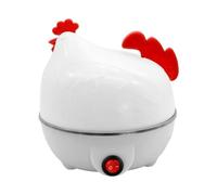 Cuociuova elettrico | Macchina per uova rapida a forma di gallina con 7 uova | Cuociuova per uova sode/medie/sode con spegnimento automatico, bracconiere elettrico