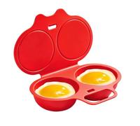 Cuociuova In Camicia - Bollitore Rapido Antiaderente A 2 Cavità Per Microon | Forno A Microonde Per Uova In Camicia Per Pasti Sani Cucina Camping Colazione Formaggio Hamburger Ristoranti Hotel