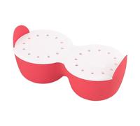 Cuociuova in camicia, in silicone, a 2 cavità, antiaderente, per cuocere le uova in camicia, per frittata, forno a microonde, lavabile in lavastoviglie per la colazione a casa