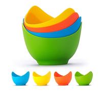 Cuociuova In Silicone Per Uova In Camicia, 4pcs Per Cottura Uova In Camicia, Tazze Per Uova In Camicia Con 1 Pezzo Pennello Per Olio Tazze Per Uova In Camicia Per Pentole, Vaporiera, Uova In Camicia