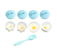Cuociuova individuale - Silicone da 7,5 cm, stampo per supporto in camicia, fornello sodo | Perfettamente ottimo per uova e preparazioni al vapore