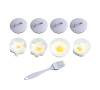 Cuociuova individuali - Silicone da 7,5 cm, stampo per tazze in camicia, macchina per uova | Perfettamente ottimo per uova morbide, uso quotidiano in cucina al vapore