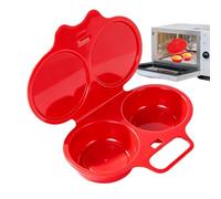 Cuociuova Microonde 2 Scomparti Uova Rapide Facili | Cottura Uova in Campeggio, Colazione, , Formaggio, Hamburger per Cucina, Campeggio, Colazione, Formaggio, Hamburger,