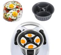 Cuociuova per 4 Uova, 2 in 1 Combinato, Accessori per Cucinare Le Uova, Uova a Vapore, Gli Accessori da Cucina, Cestino per Le Uova, Compatibile con I Fornelli Multifunzione, Adatto Alle Cucine