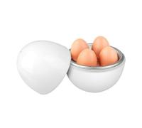 Cuociuova per 4 uova in camicia, per cuocere le uova sode in forno a microonde 8 minuti per cuociuova sode e morbide al vapore apparecchi per la cottura rapida delle uova, lavabile in