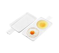 Cuociuova per microonde a 2 scomparti, con coperchio | Cuociuova a microonde per mamme impegnate, appassionati di fitness, principianti, panetteria, casa