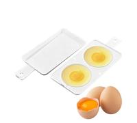 Cuociuova per microonde a doppia - Bracconiere riutilizzabile a 2 cav | Strumento per cucinare la colazione con struttura semplice, adatto a mamme impegnate, proprietari di case, principianti, appa